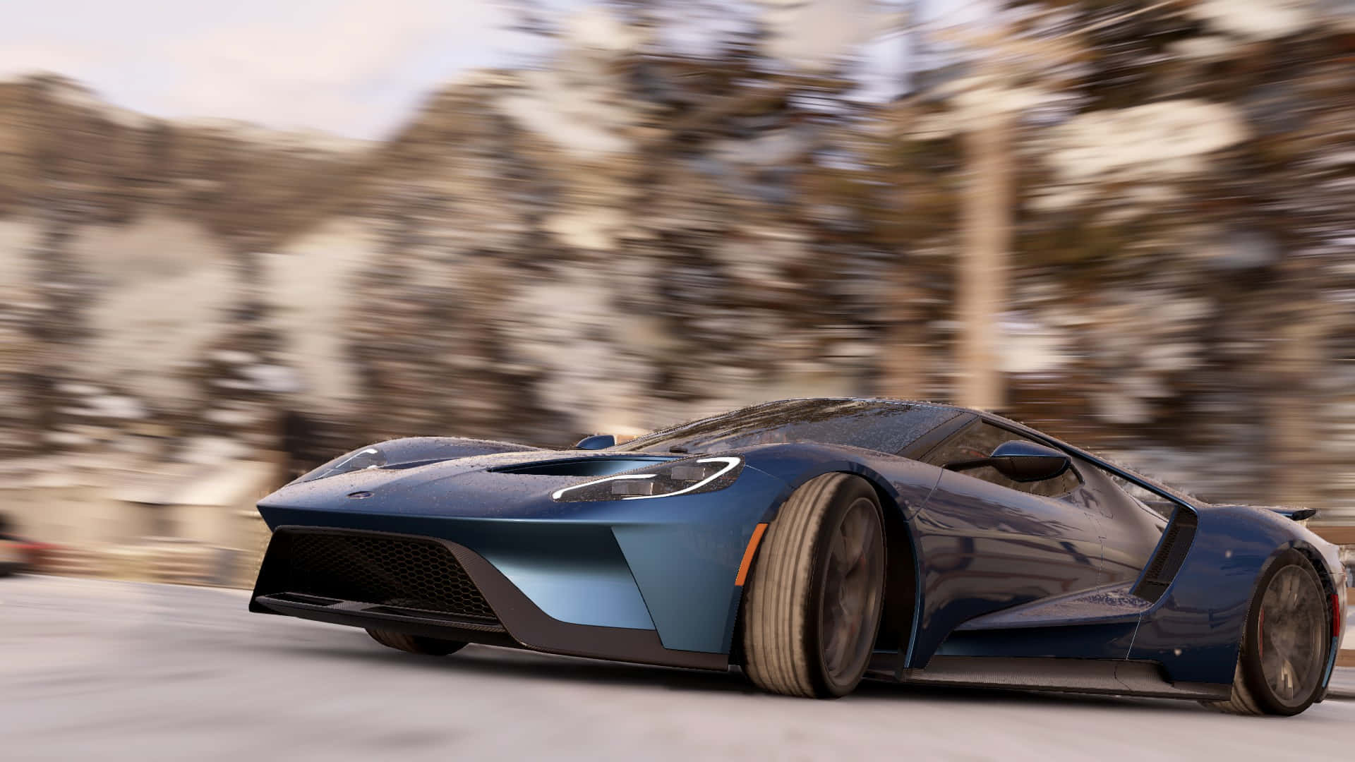 רקע כחול פורד GT מ-Project Cars באיכות HD טפט