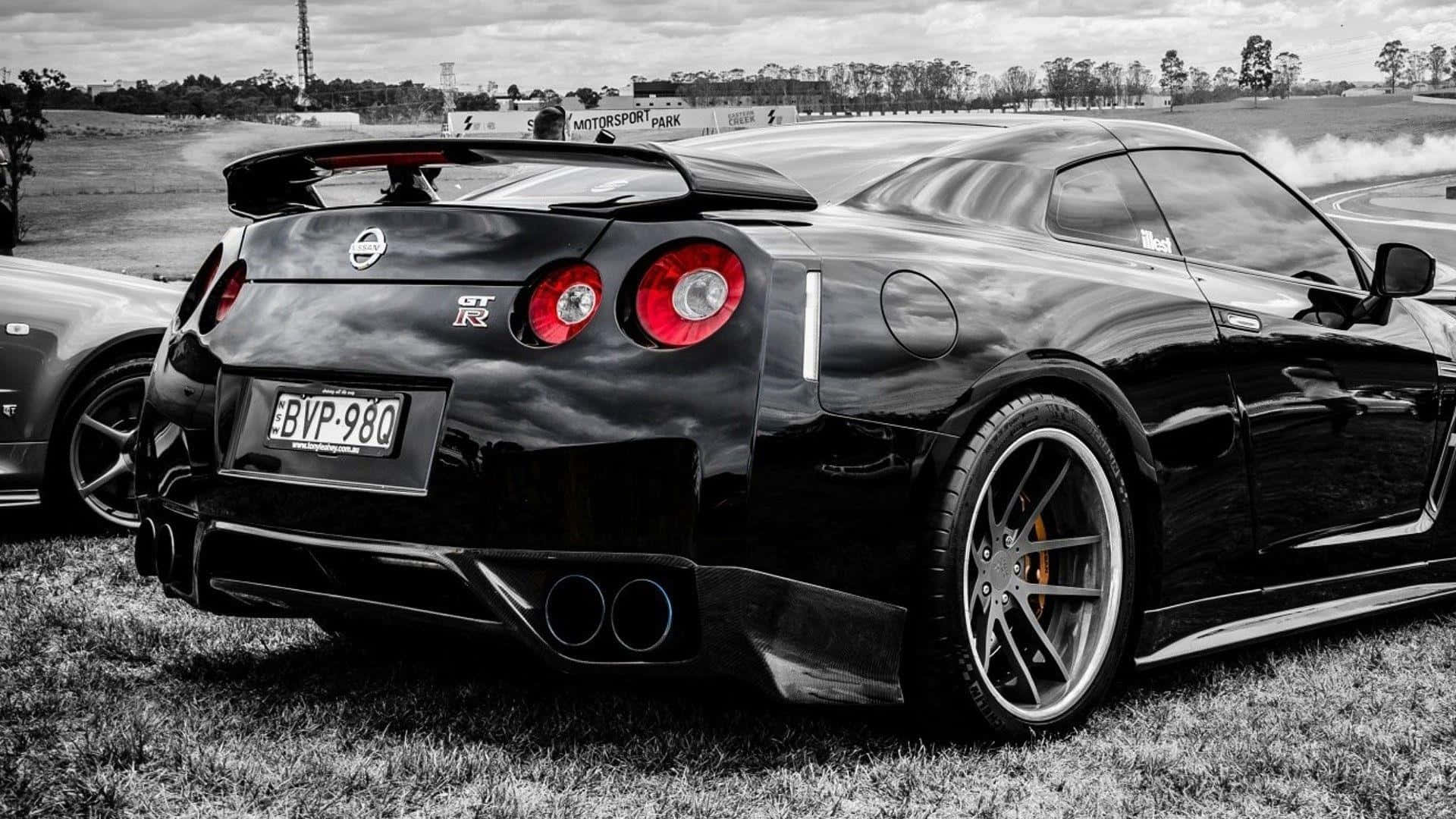 פרטי החלק האחורי של GT-R לשולחן העבודה טפט