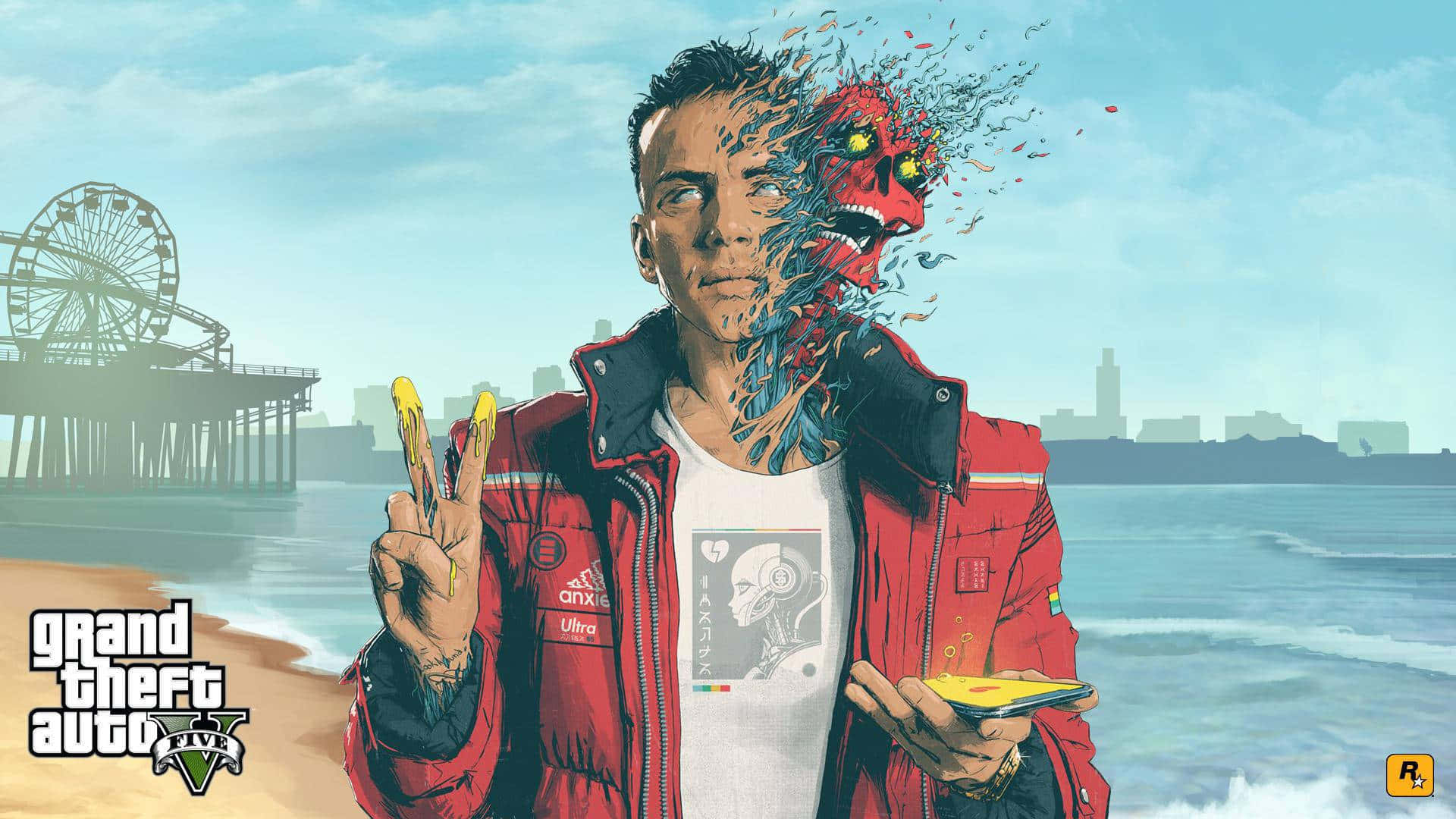 רקע GTA Grand Theft Auto Five Confessions of a Dangerous Mind מסך טעינה טפט