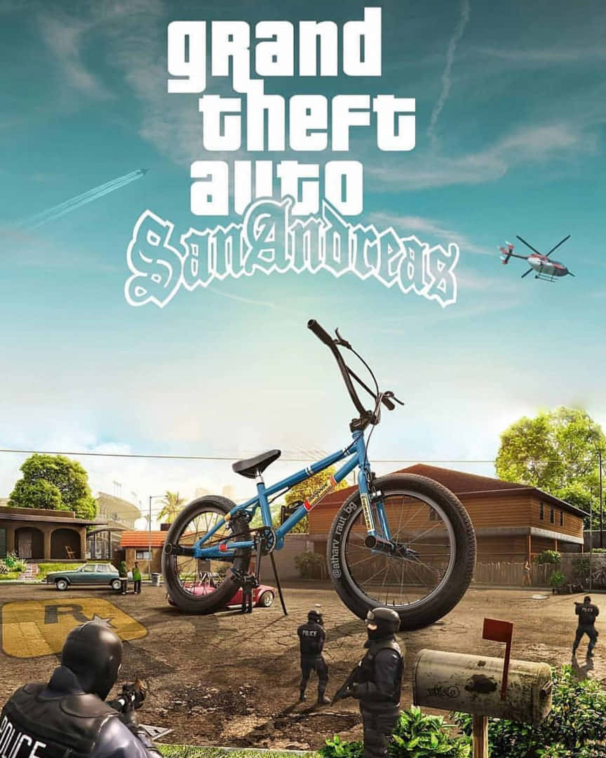 רקע GTA Grand Theft Auto San Andreas אופני BMX גדולים טפט