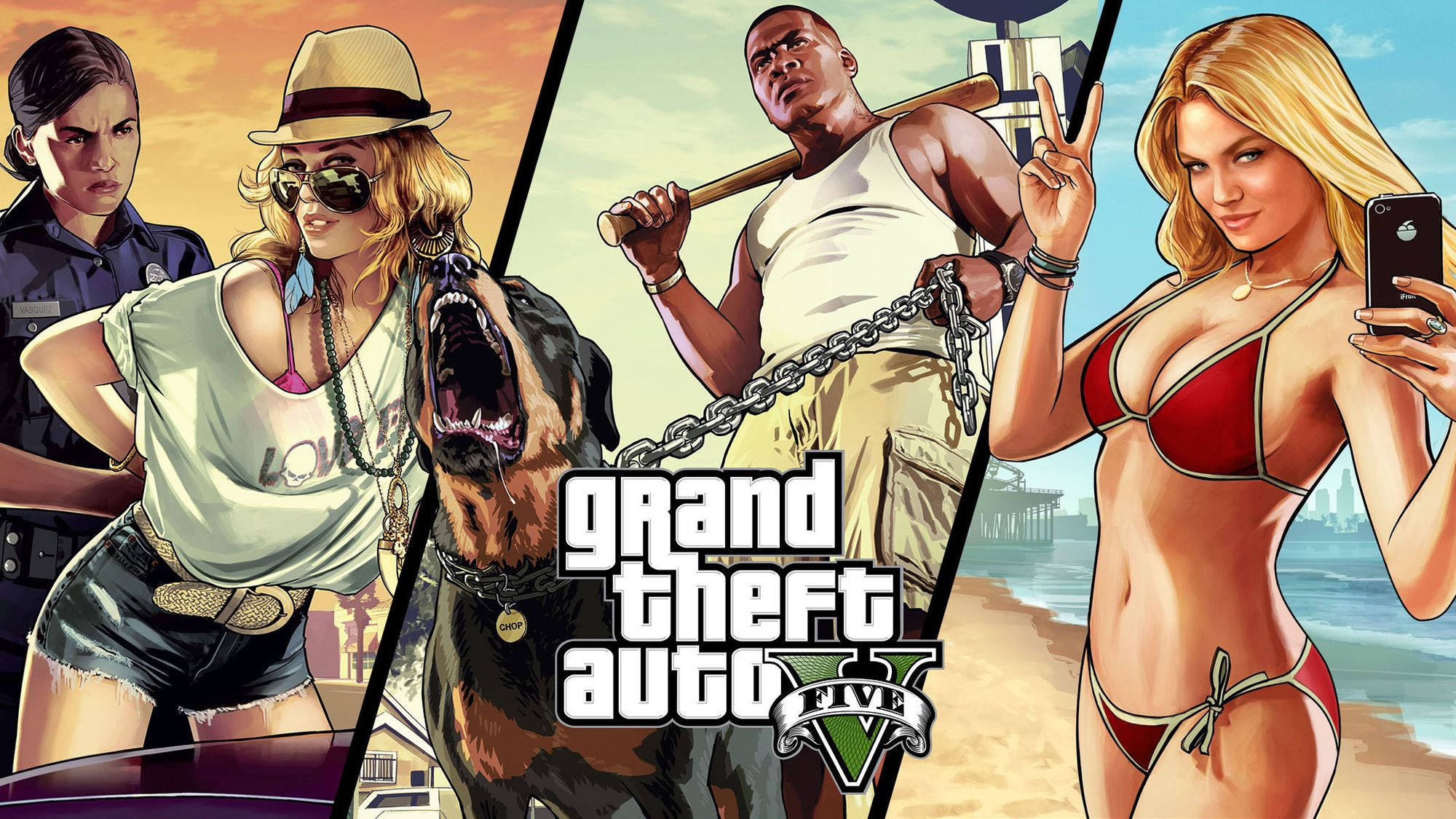 פוסטר פאנל מגניב של GTA טפט