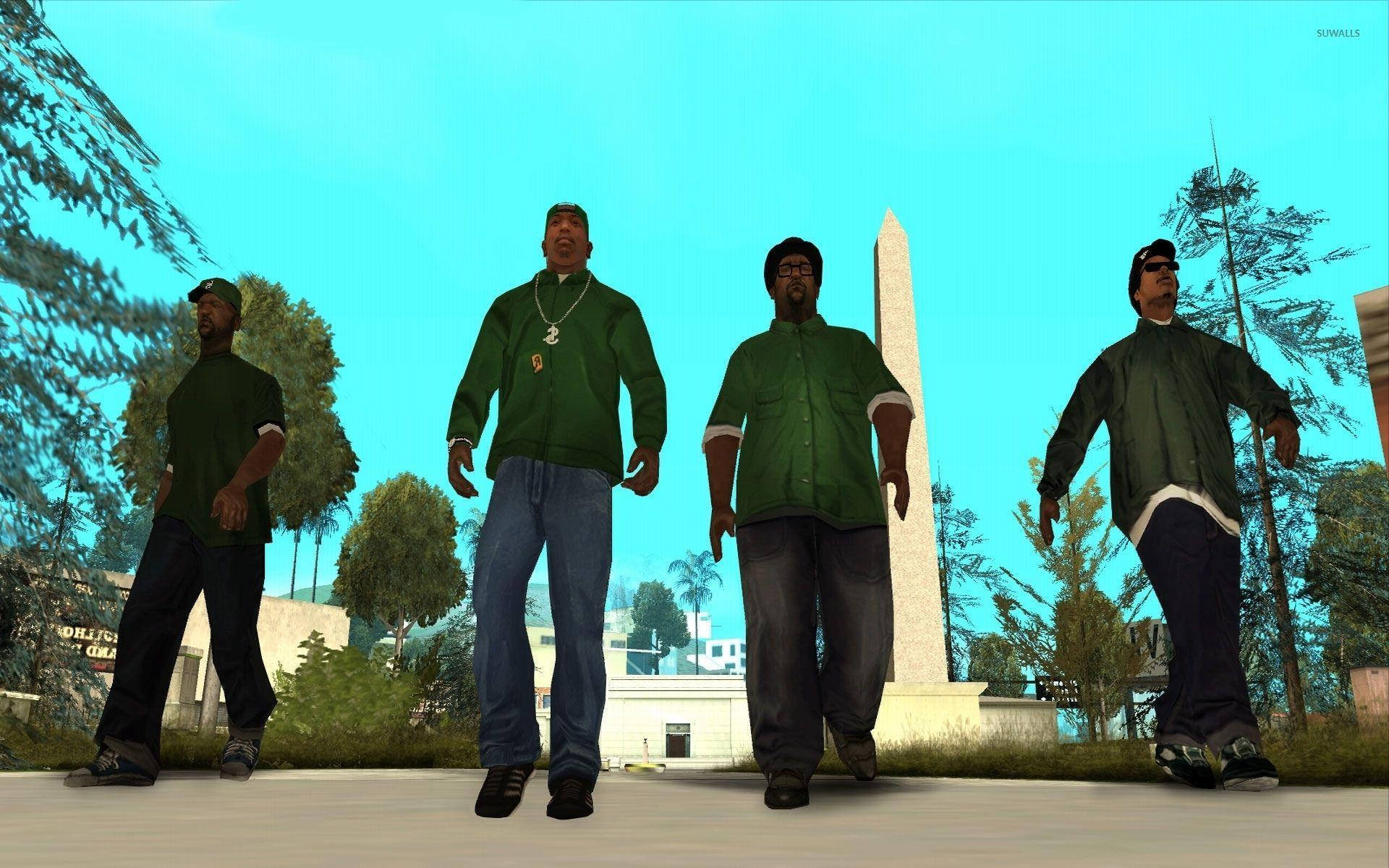GTA SA 4K – כנופיית גרוב סטריט טפט
