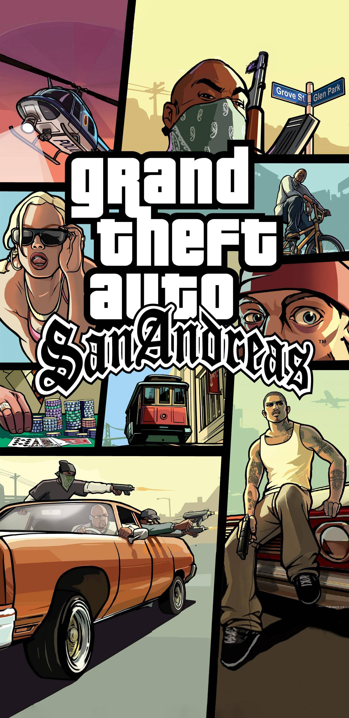 GTA SA 4K משחק אקשן טפט