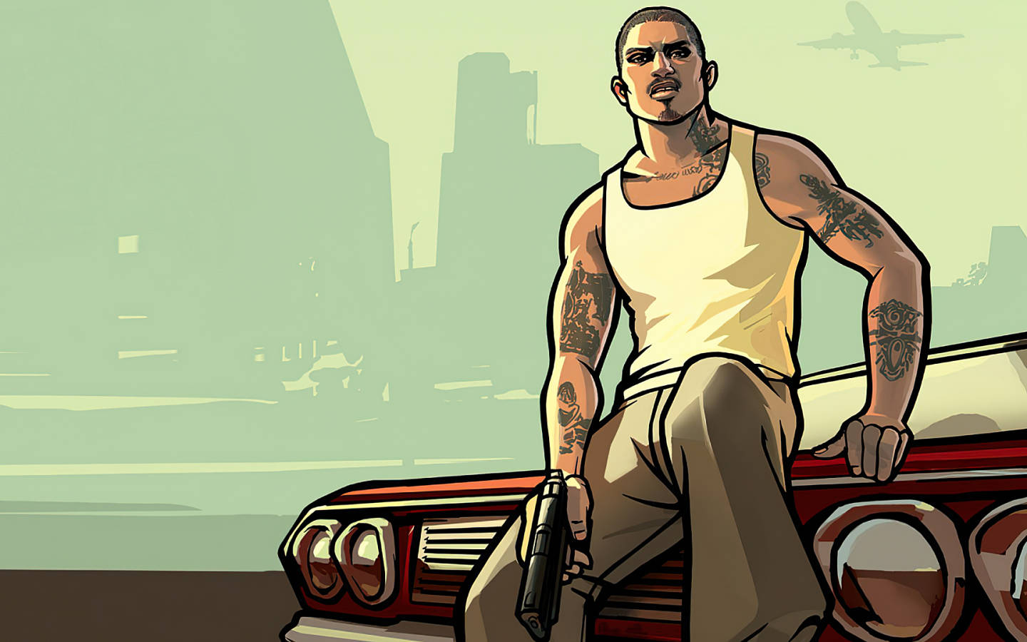 GTA SA 4K דמות ראשית טפט