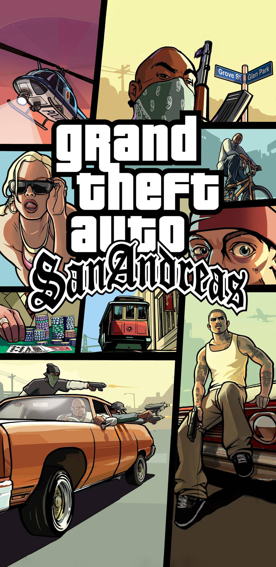 GTA SA 4K משחק אקשן — אנימה 4K טפט
