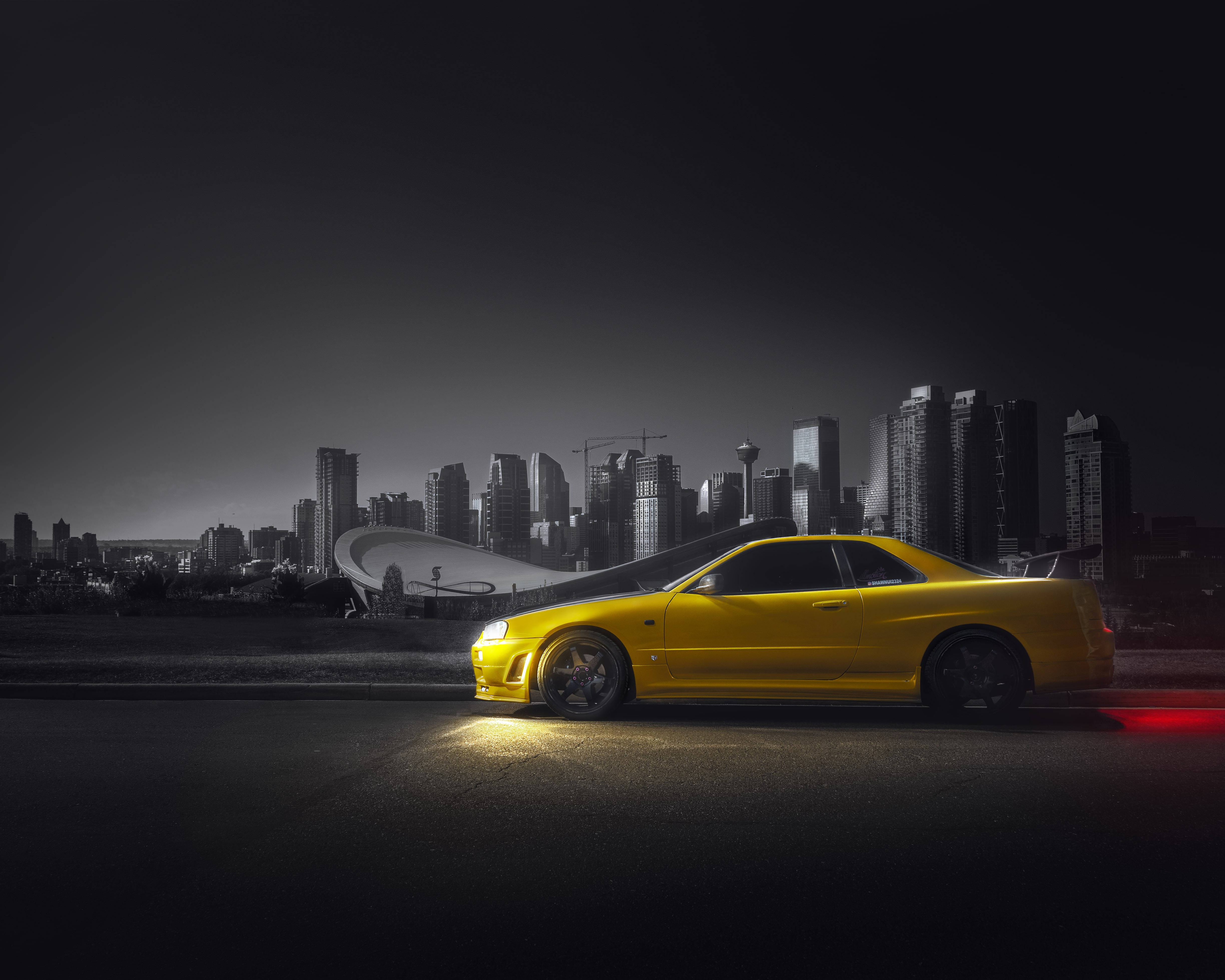 ניסאן סקייליין GTR R34 צבע ספלאש טפט