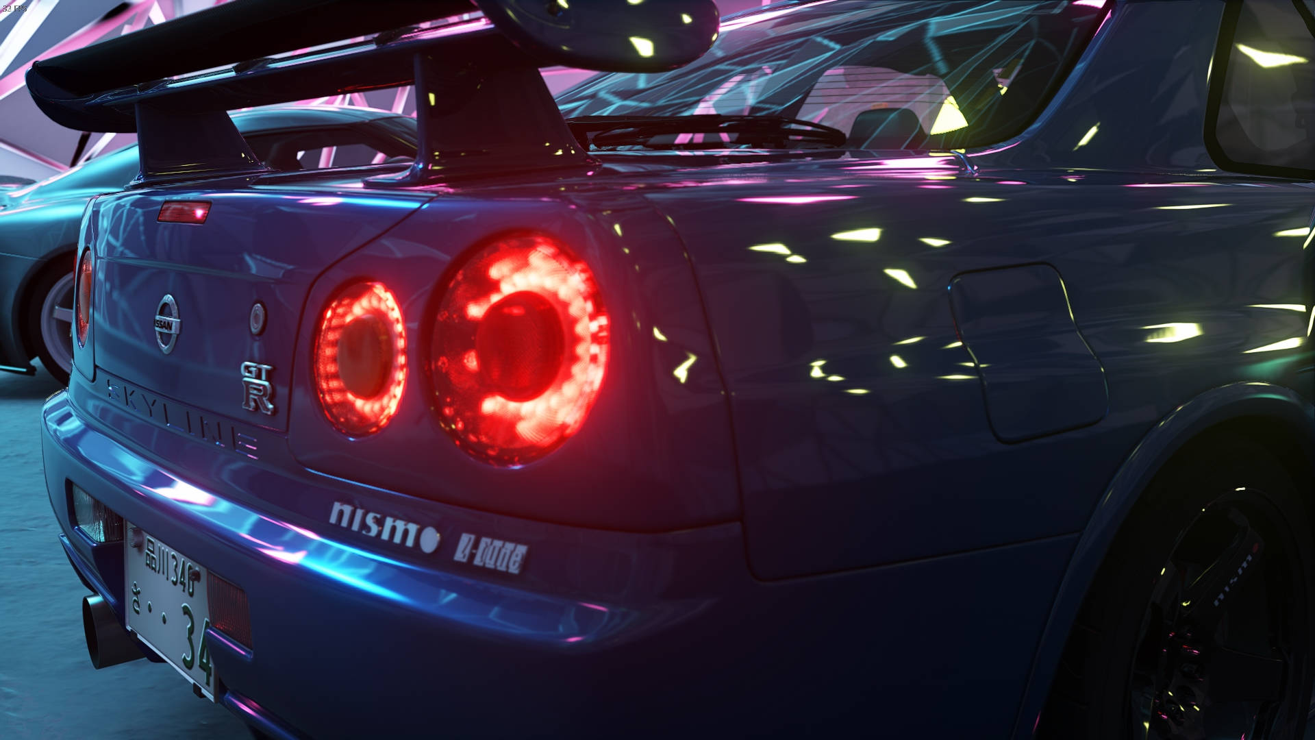 ניסאן סקייליין GTR R34 פנסים אחוריים אדומים טפט
