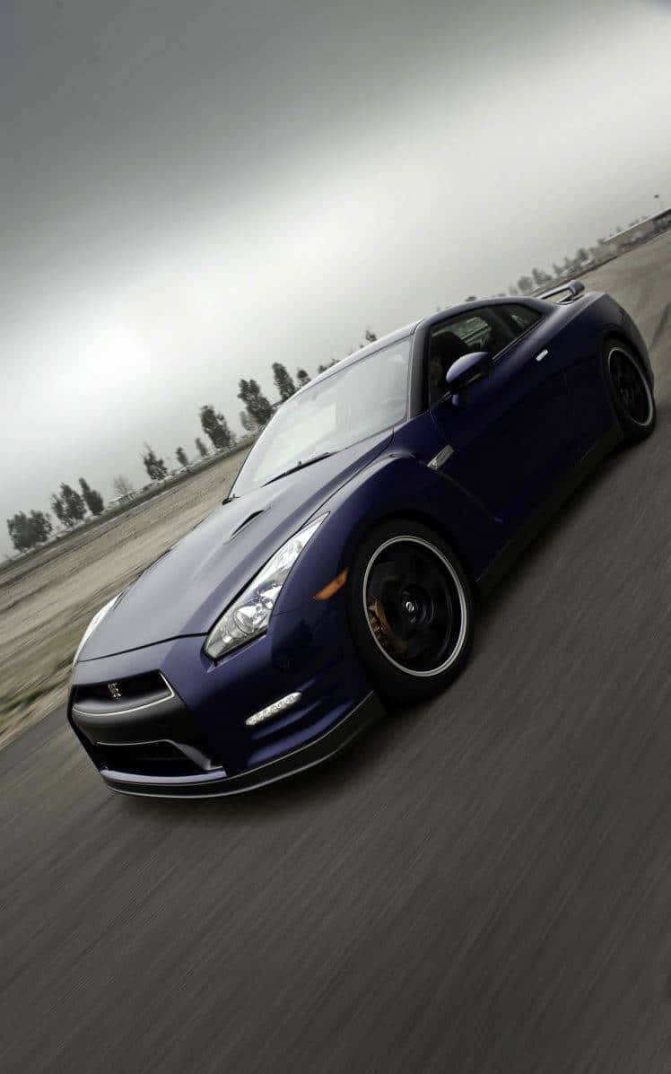 GTR R35 סגול כהה טפט