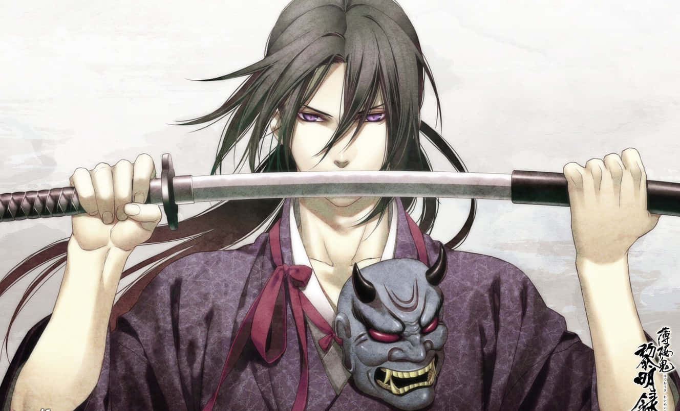 סמוראי אנימה Hakuoki Hijikata Toshizo טפט