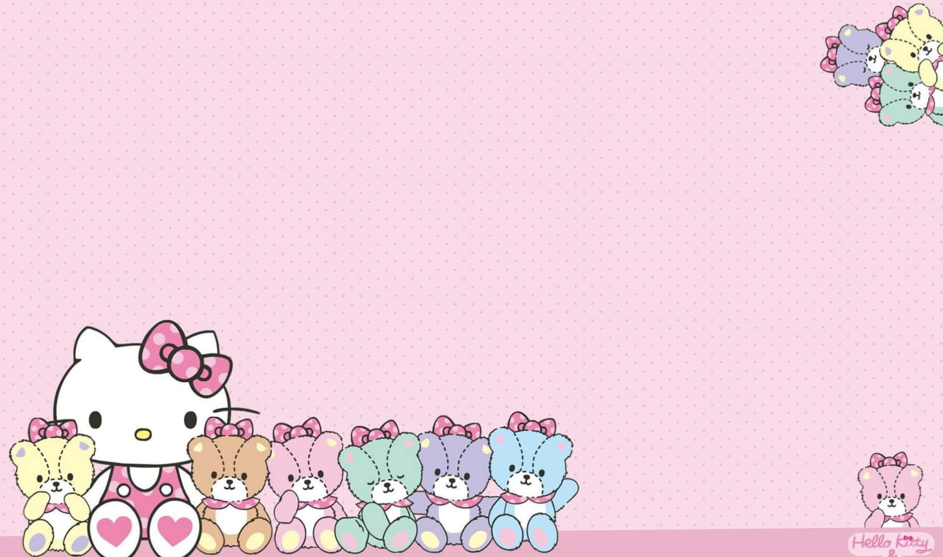 רקע מקסים של Hello Kitty למחשב נייד טפט
