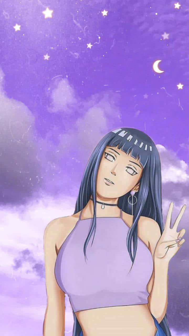 Hinata Uzumaki סימן שלום טפט