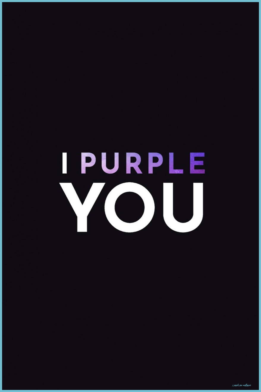 I Purple You גרדיאנט בשחור טפט