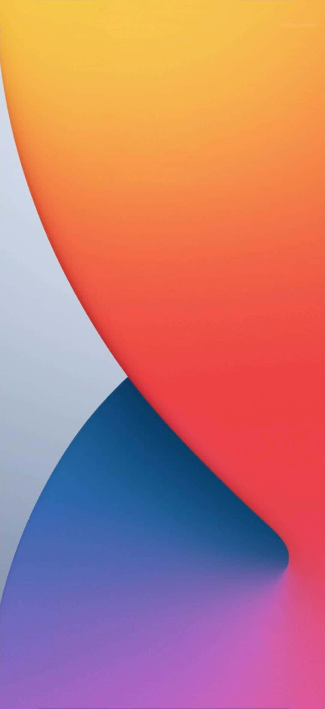 רקע צבעוני מופשט סטנדרטי ל-iOS 14 טפט