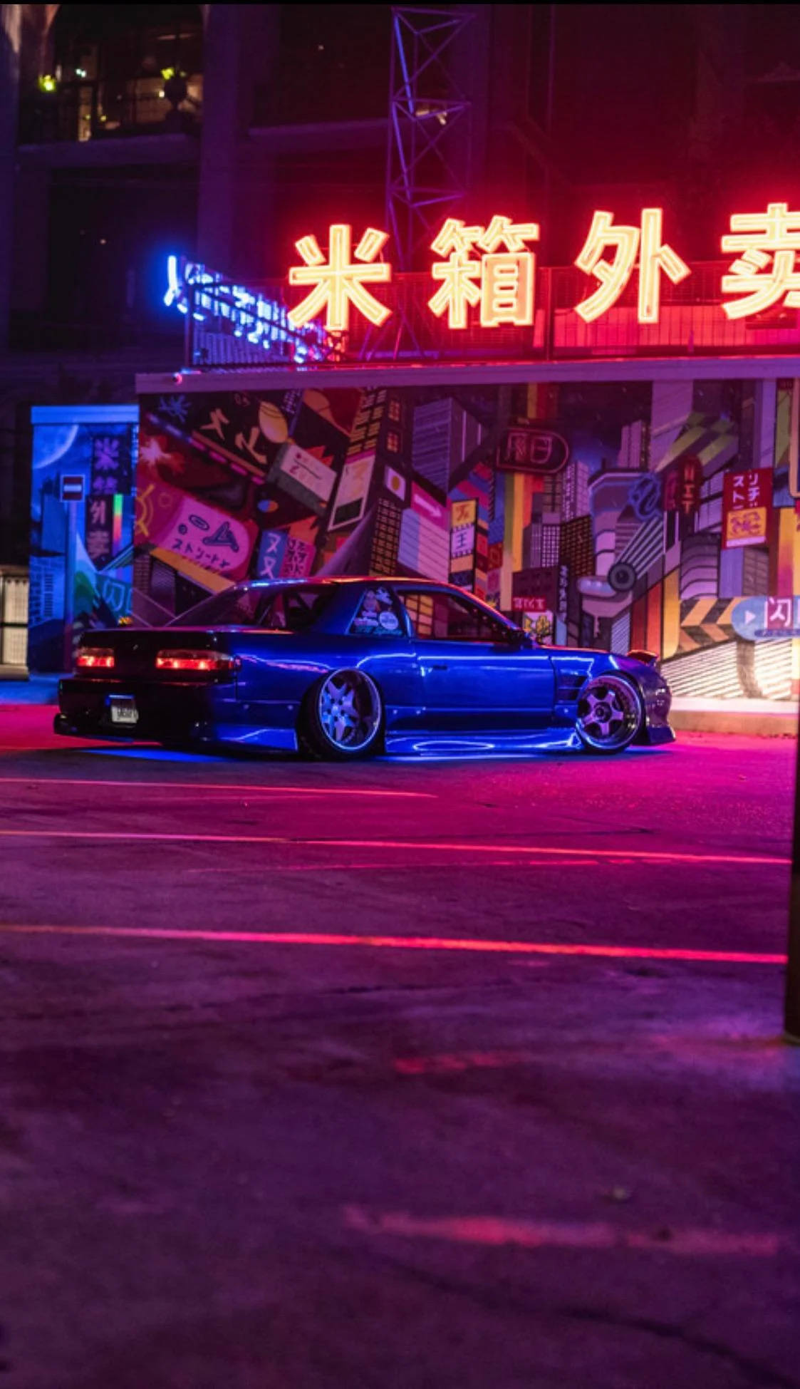 סילביה כחולה בסגנון JDM טפט