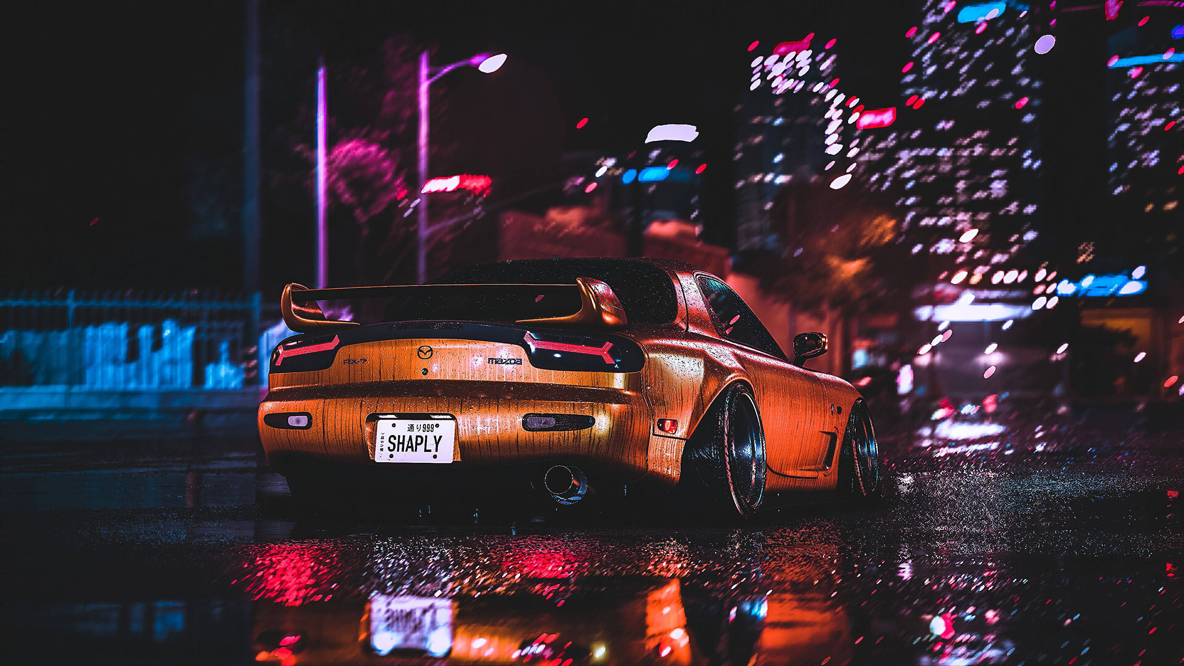 אסתטיקת JDM מאזדה RX-7 טפט