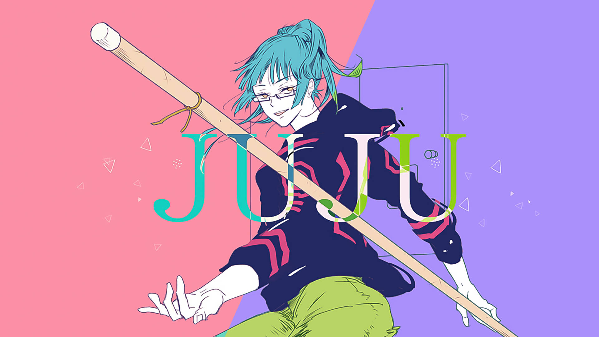איור דיגיטלי של מאקי זנין – Jujutsu Kaisen לשולחן העבודה טפט