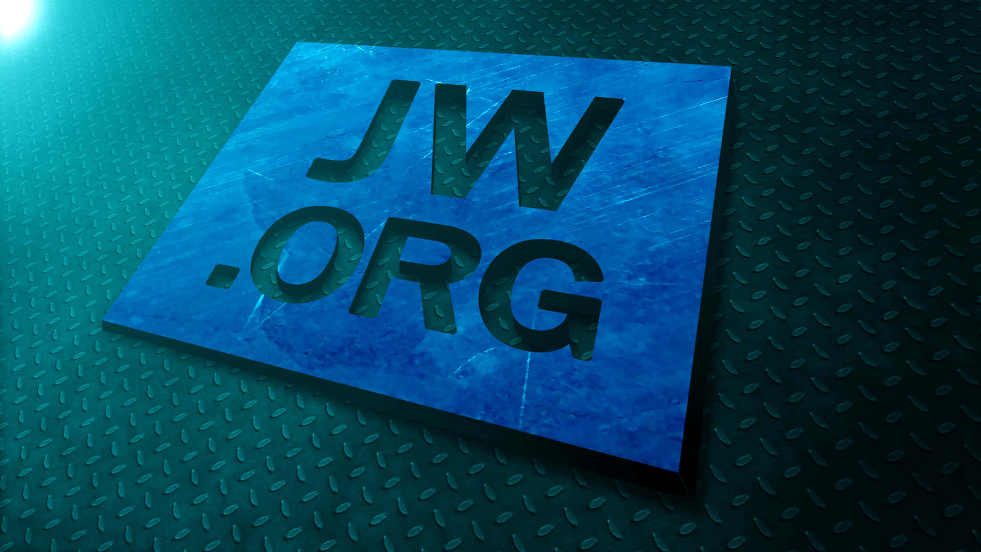 לוגו JWorg על לוח פלדה טפט