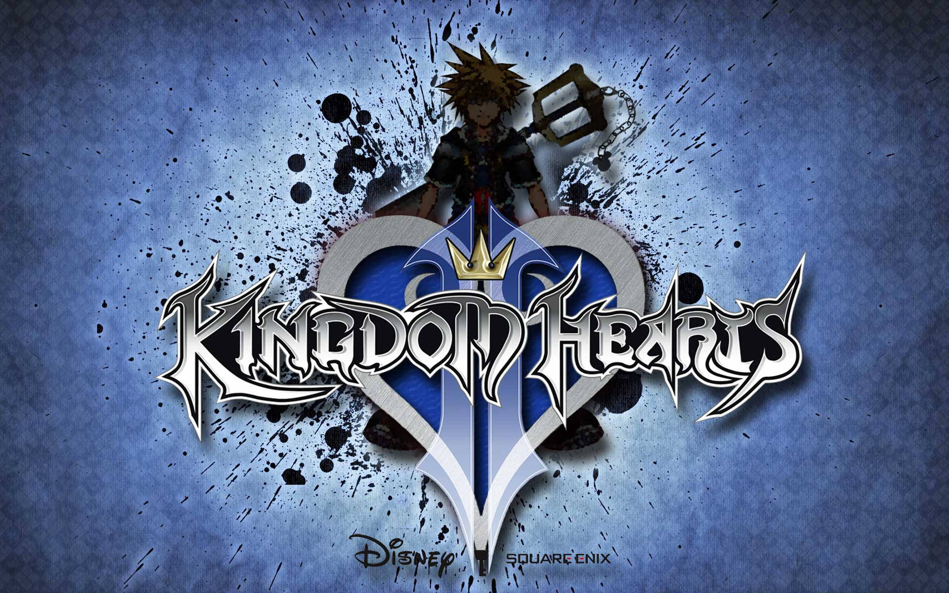 איור יפהפה של הלוגו של Kingdom Hearts טפט