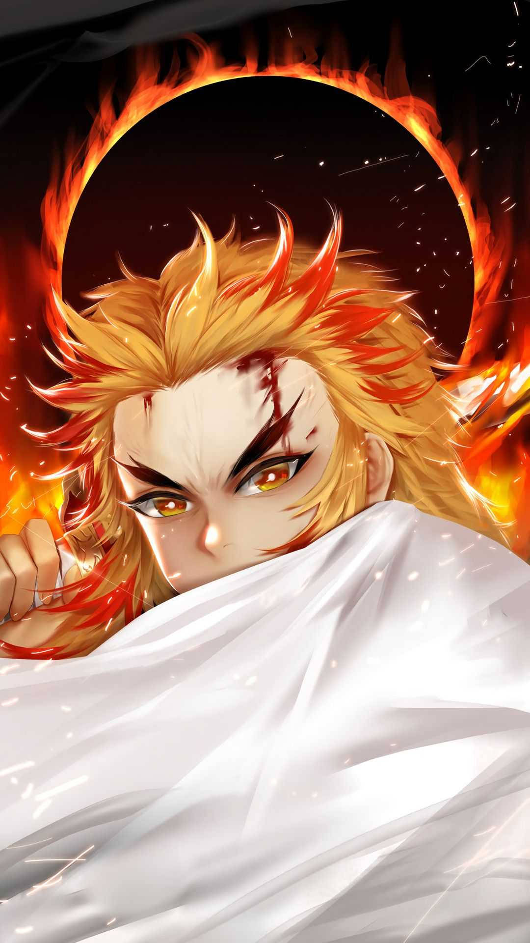 Kyojuro Rengoku רוצח שדים אייפון טפט