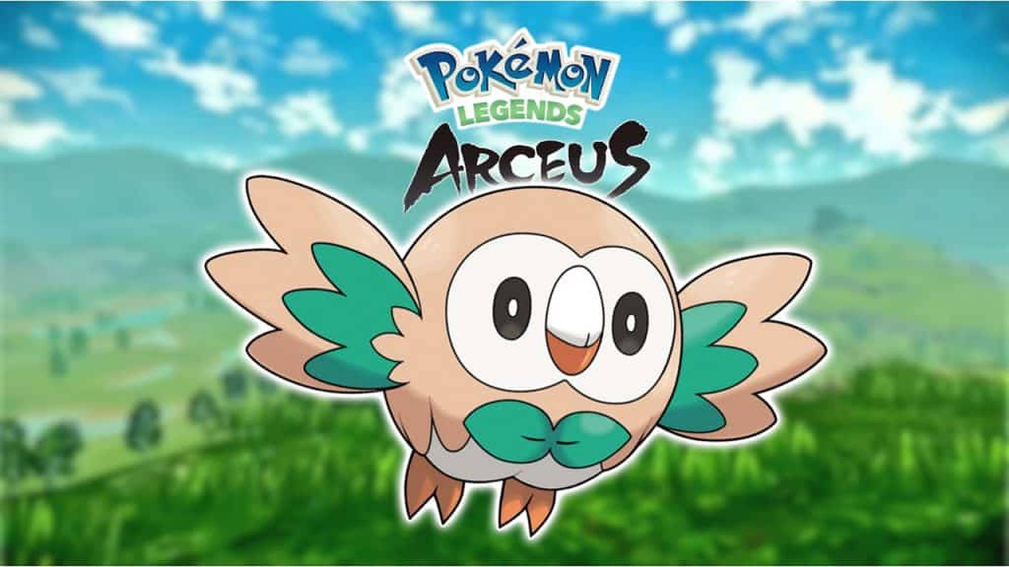 פוקימון Legends Arceus Rowlet טפט