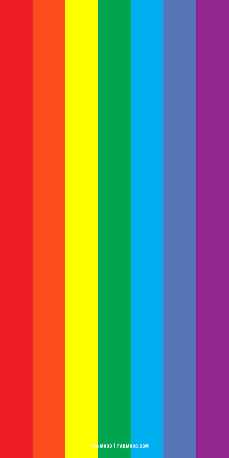 קשת צבעי LGBT אסתטית בפסים טפט