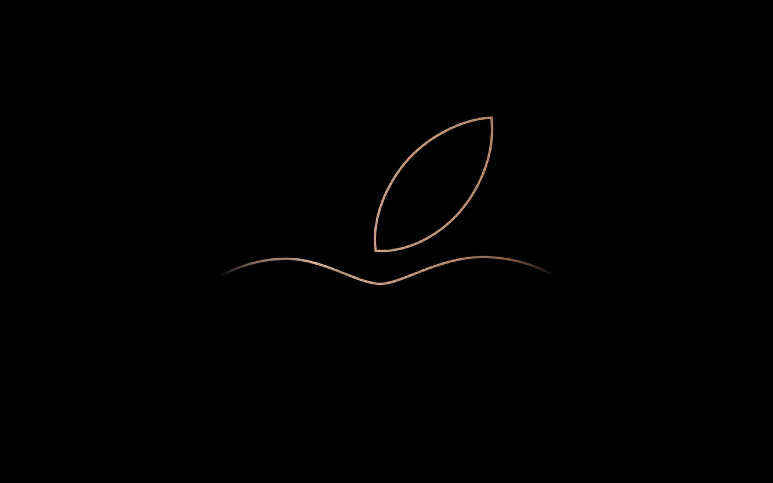 לוגו אפל קווי מתאר Macbook Air טפט