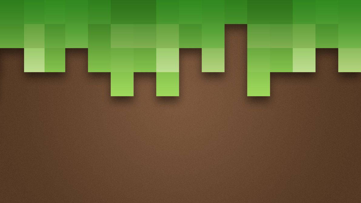 אמנות פיקסלים בהירה ותוססת מהמשחק הפופולרי Minecraft טפט