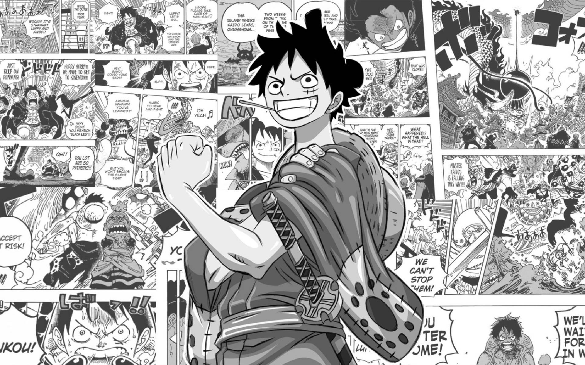 פאנל מנגה של Monkey D. Luffy טפט