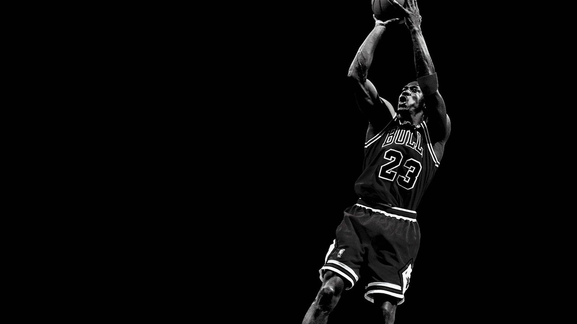 זריקת שלשות מייקל ג'ורדן NBA למחשב שולחני טפט