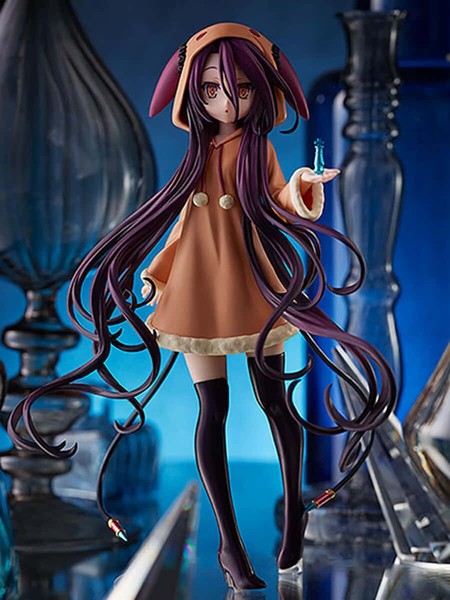 תמונה של דמות האנימה שווי מ-No Game No Life כפסלון Nendoroid טפט