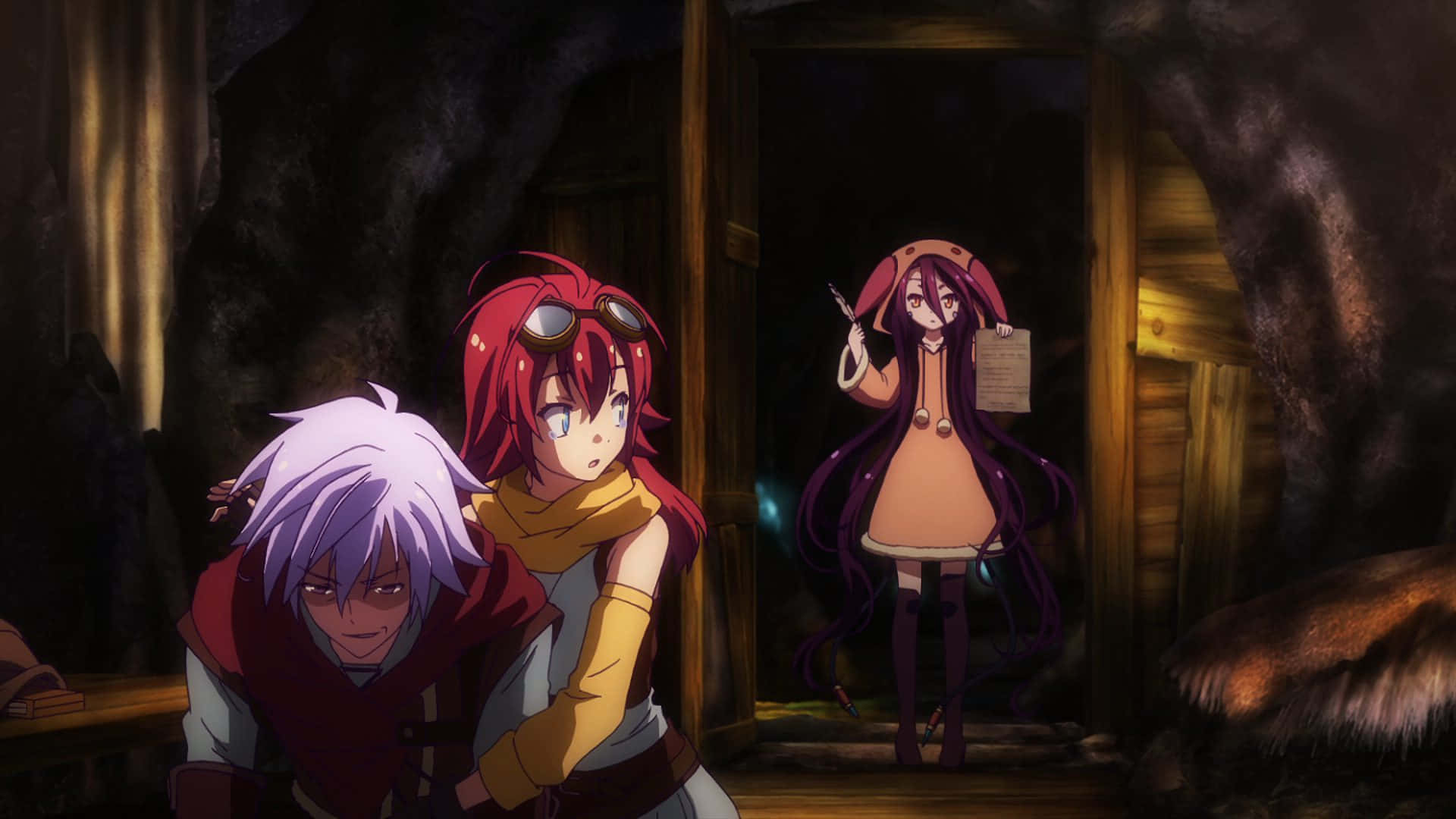 תמונה של קורון וריקו מ-No Game No Life בורחים טפט