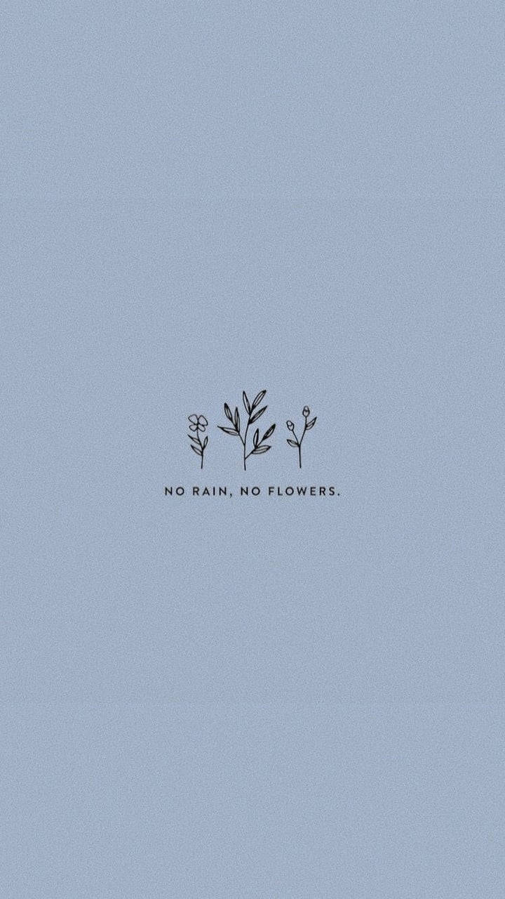 No Rain No Flowers אסתטיקה חמודה טפט