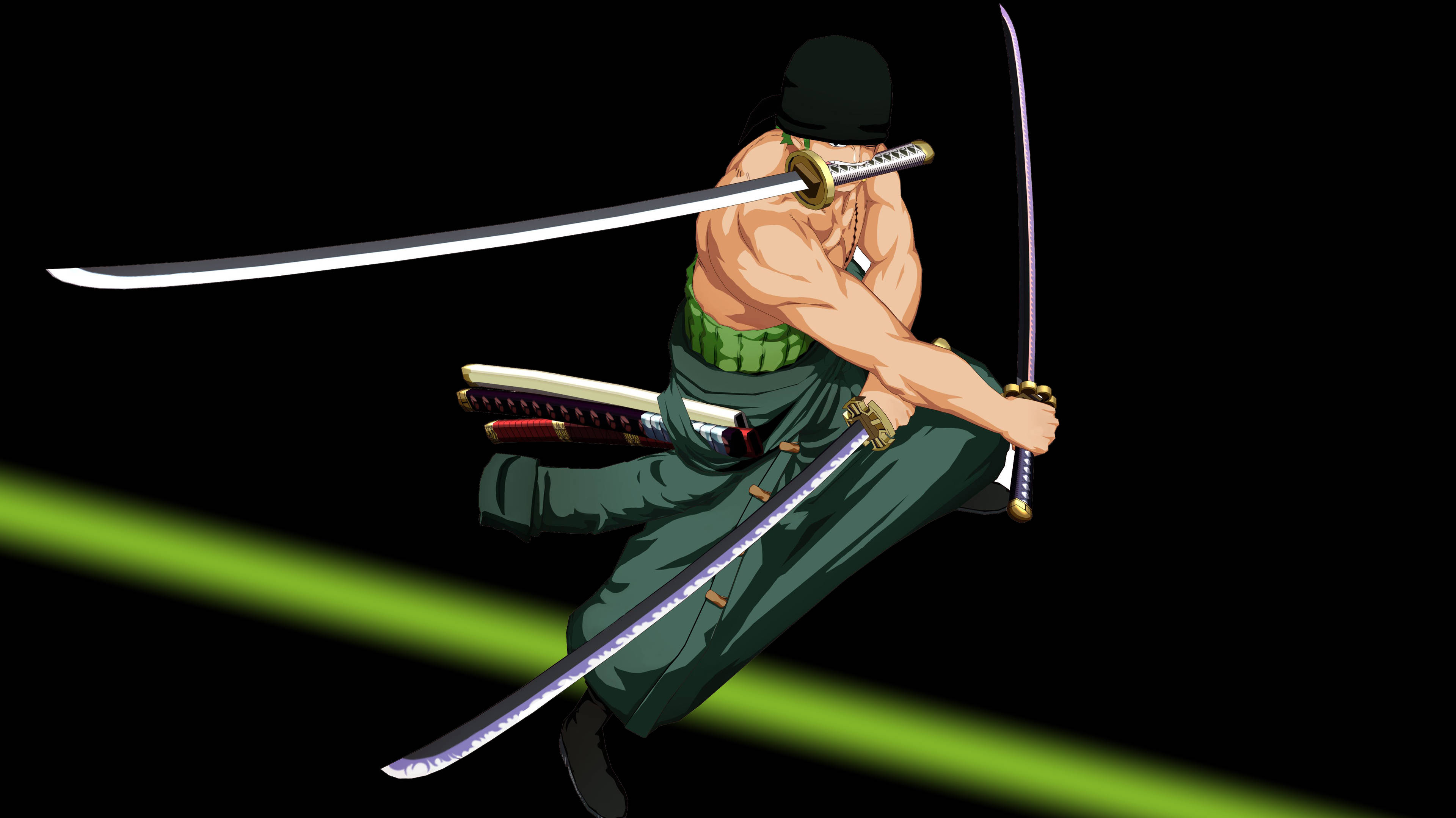 שולחן עבודה של One Piece זורו חרבות טפט