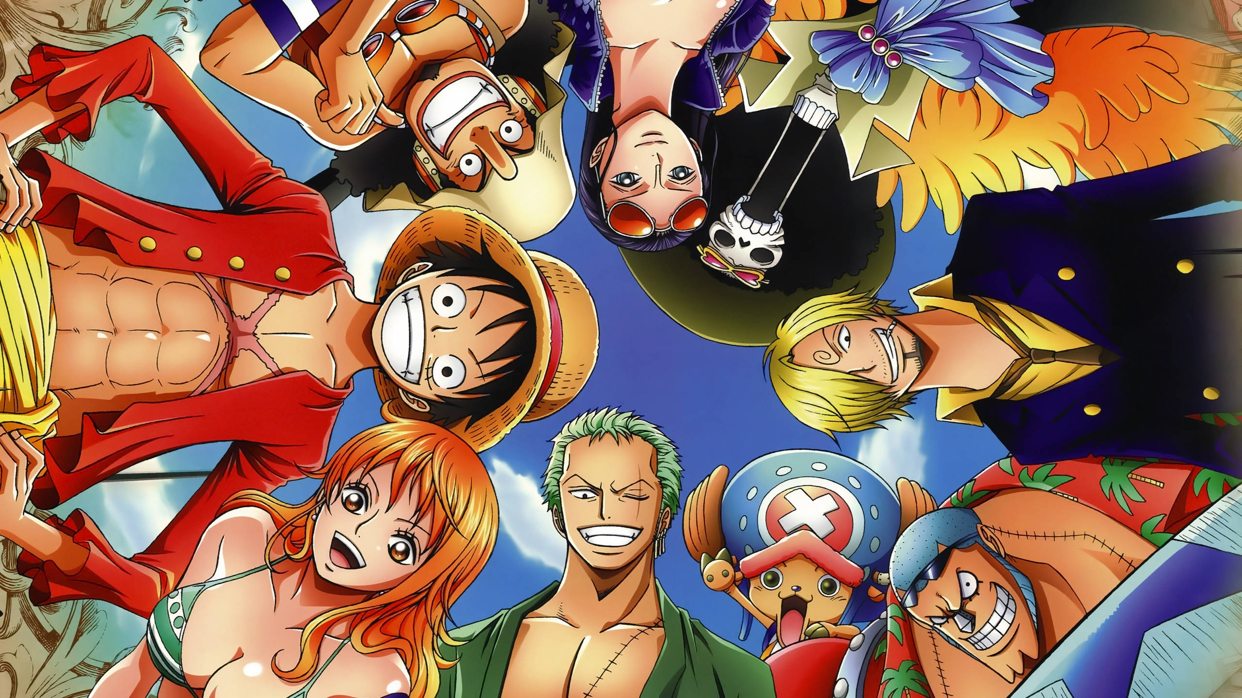 כובעי הקש יחד - טפט One Piece לשולחן העבודה טפט