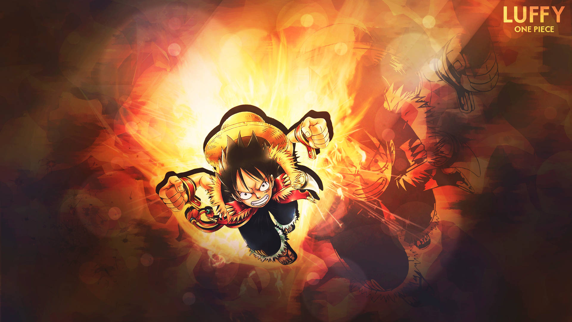 One Piece לופי אש — לופי טפט