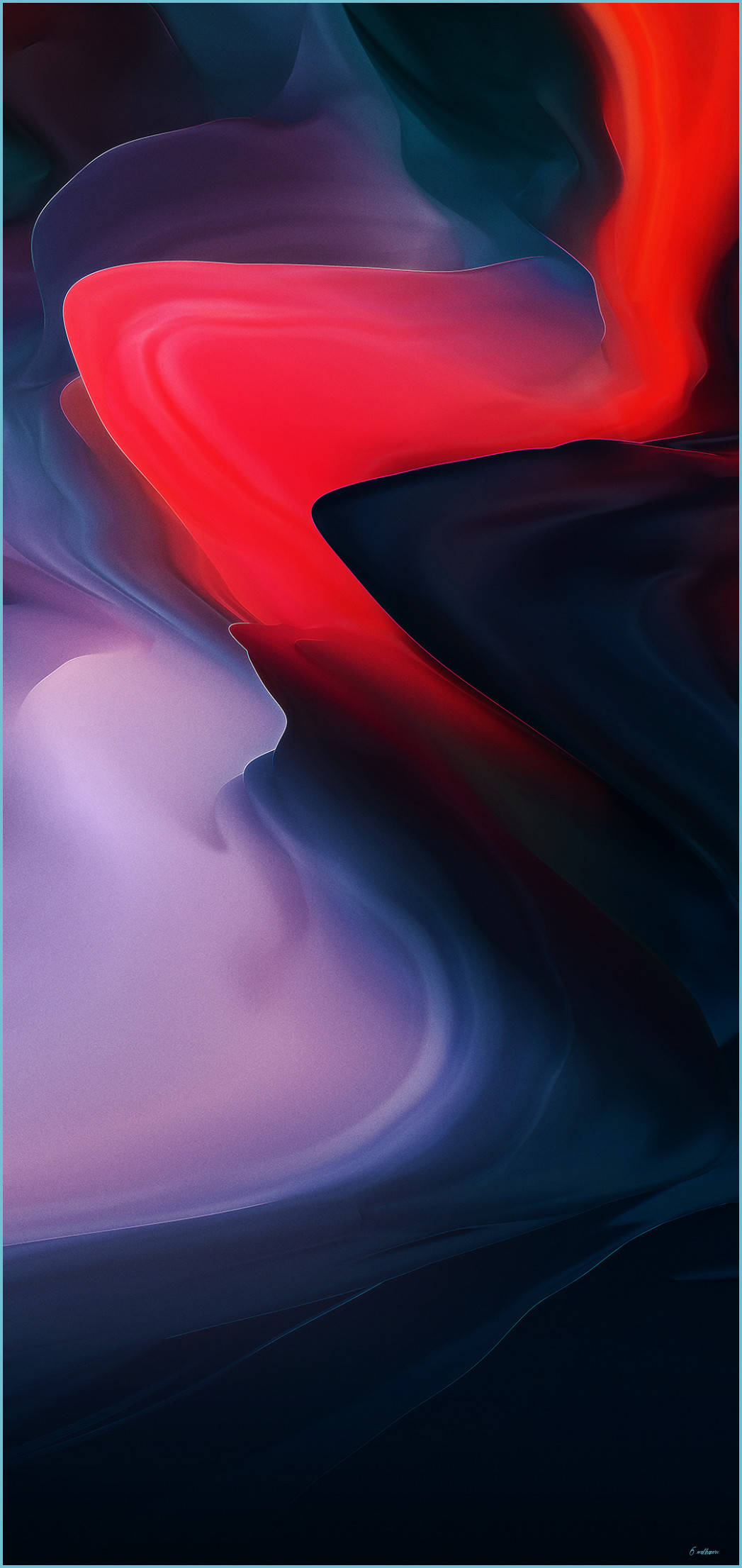 "OnePlus 9 Pro אלגנטי בעיצוב מופשט באדום כהה" טפט