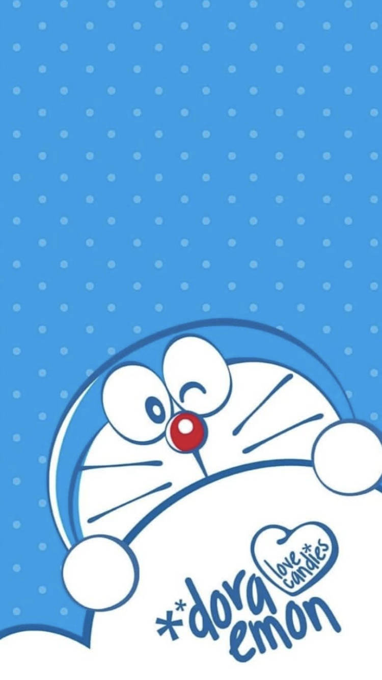 אייפון אומנותי דיגיטלי של דoraemon טפט