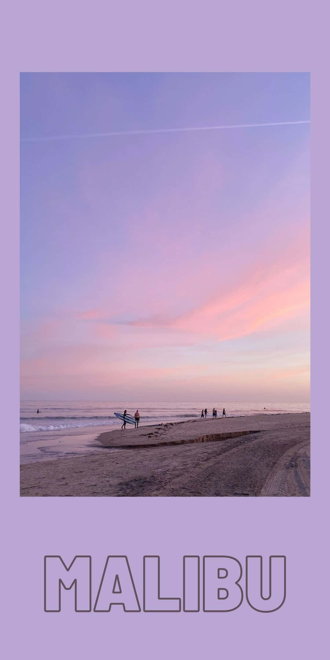 רקע חוף לבנדר לתמונת Pixel 3 מליבו טפט