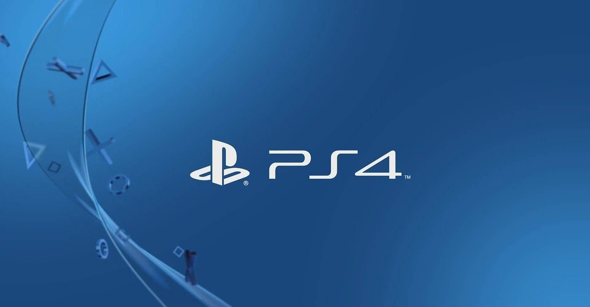 לוגו PS4 עם כפתורי צורות טפט