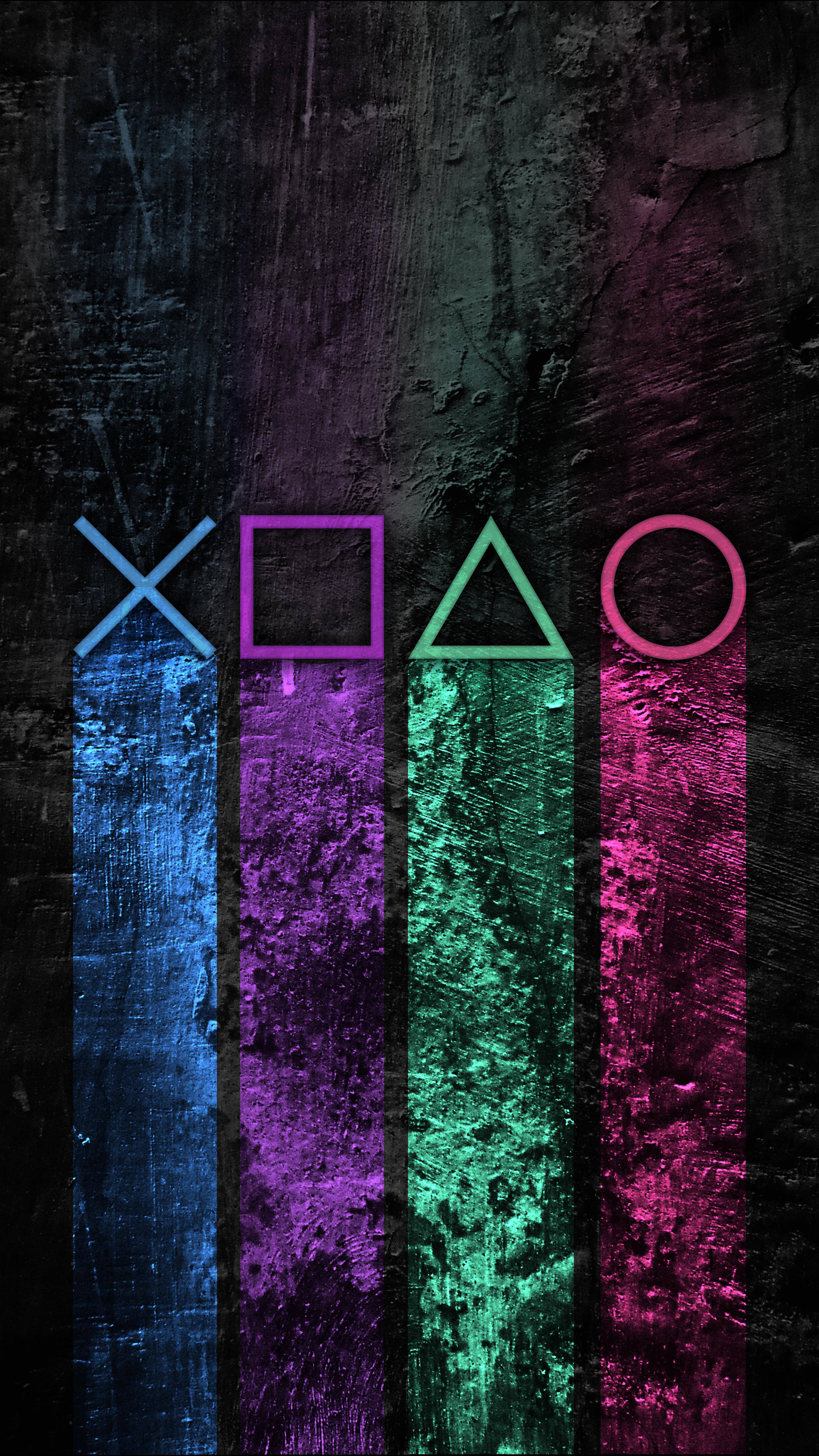 משחקי אייפון כפתורי גיר של PS4 טפט