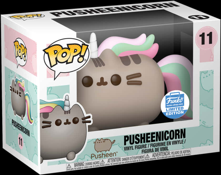 Pusheenicorn Funko Pop מהדורה מוגבלת טפט