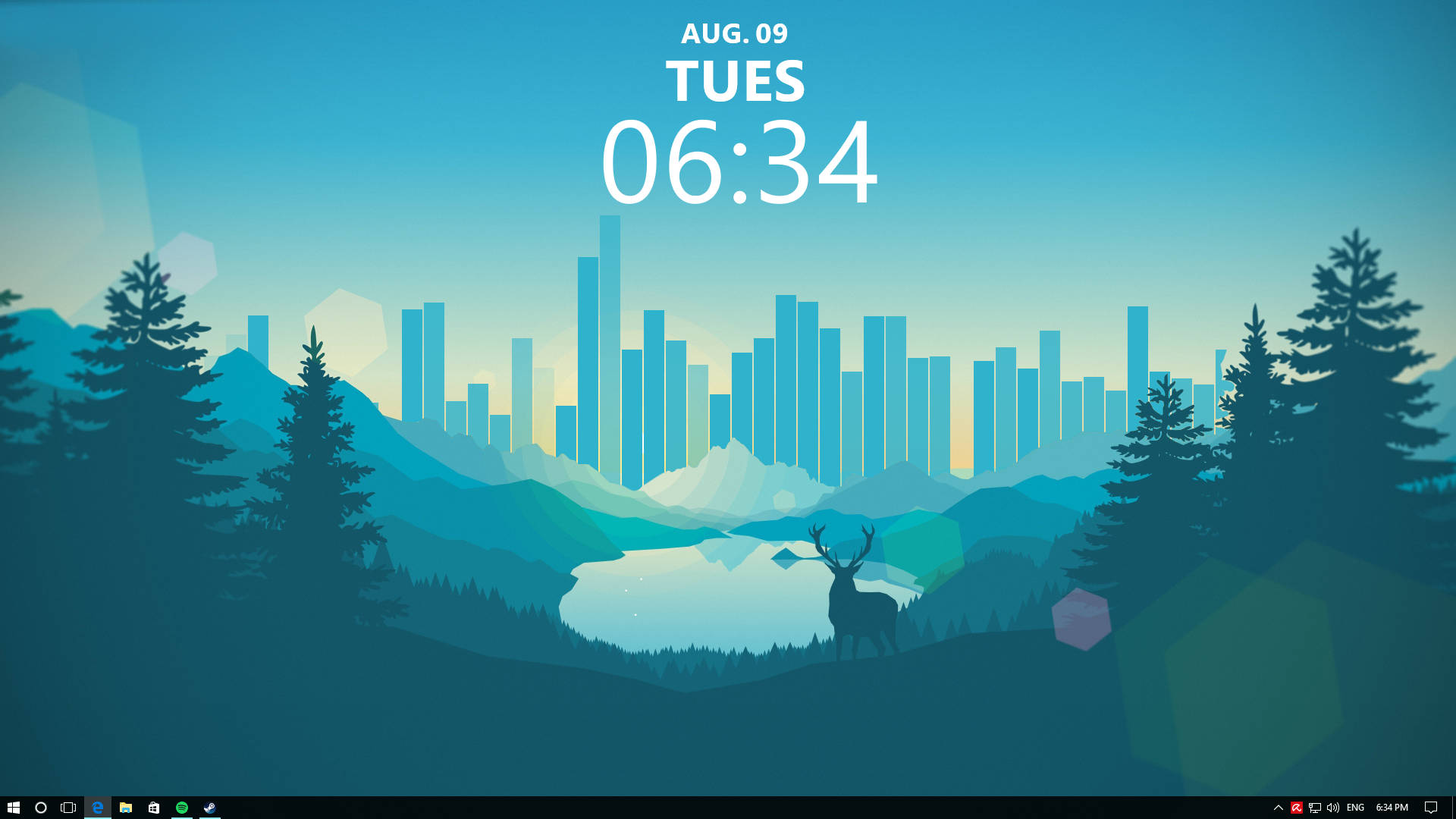 ערכת Rainmeter בנושא טבע טפט