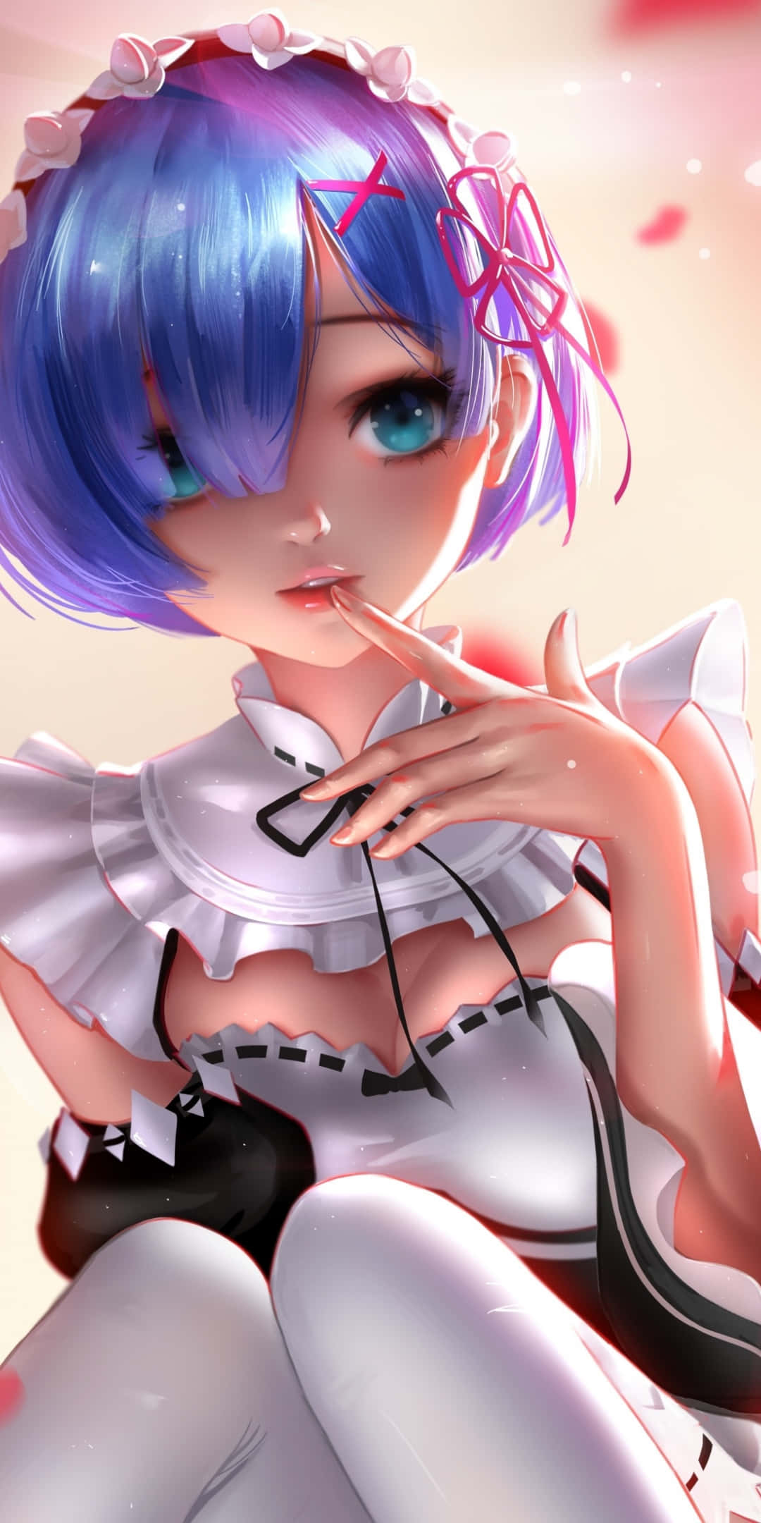 אנימה חמה ראם Re:Zero משרתת טפט