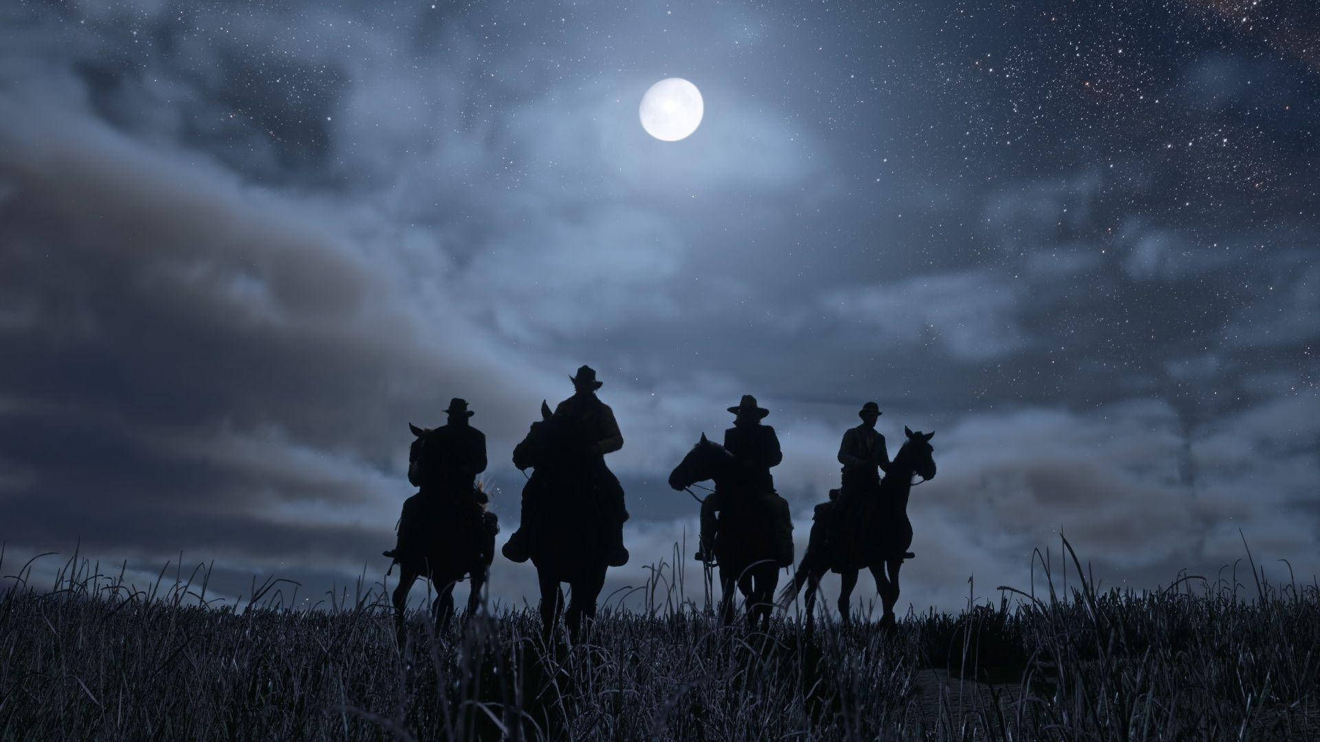 Red Dead Redemption 2 4K לילה טפט