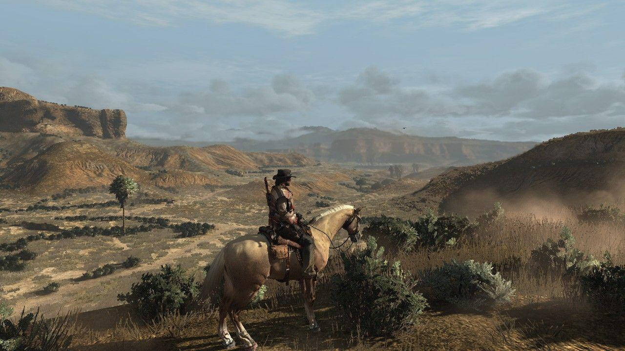 אזור נטוש ב-Red Dead Redemption 2 ברזולוציית 4K טפט