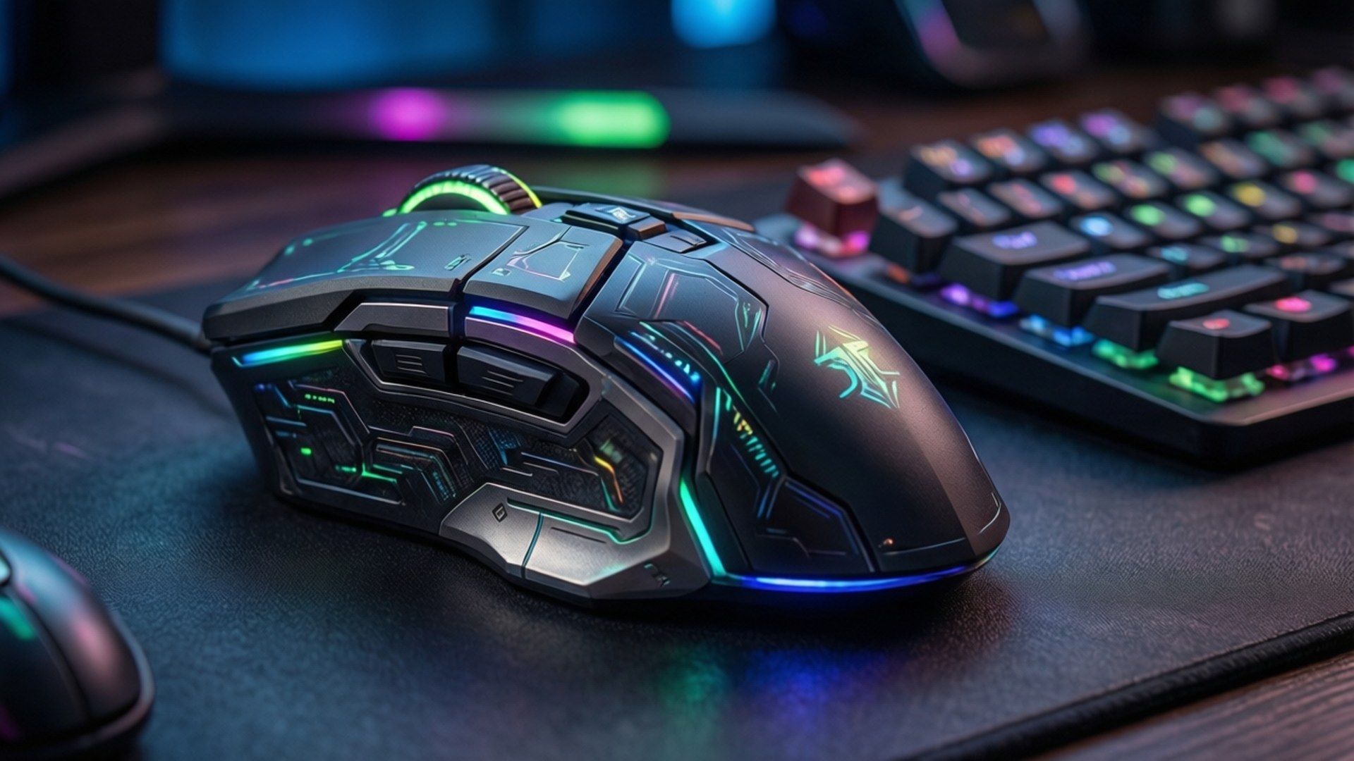 עכבר ומקלדת RGB טפט