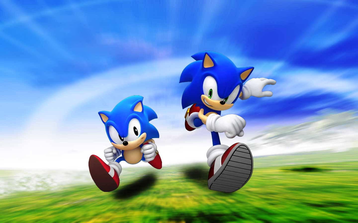 חוו את המהירות המסחררת של סוניק ב-Sonic Generations טפט