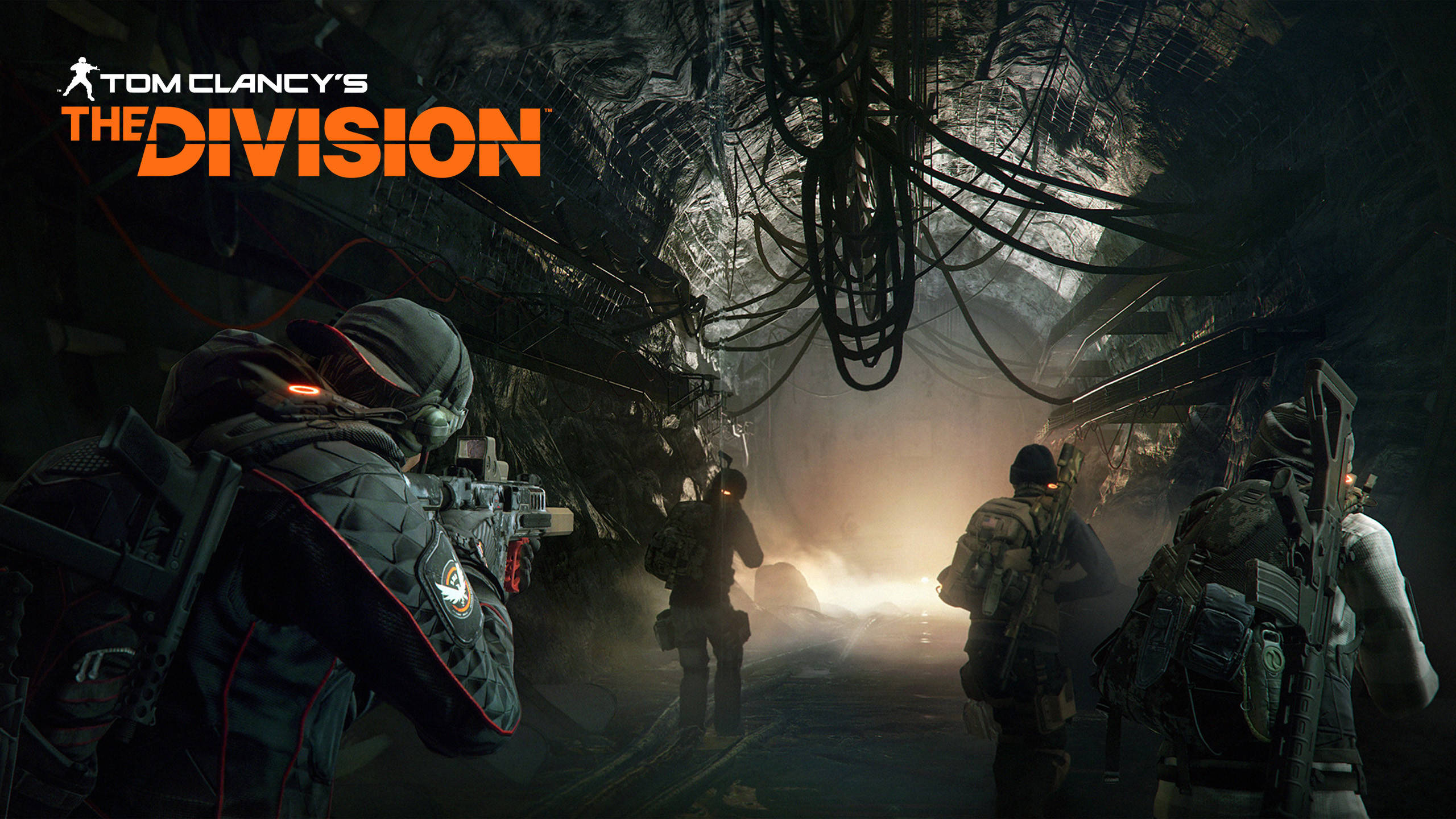 חיילי The Division ביער חשוך 4K טפט