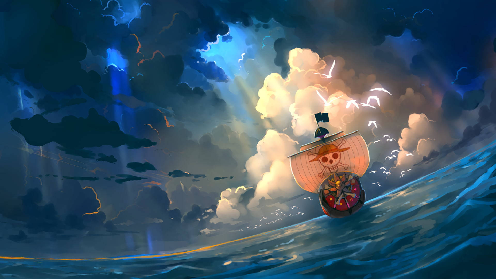 טאבלט מגניב של Thousand Sunny מוואן פיס טפט