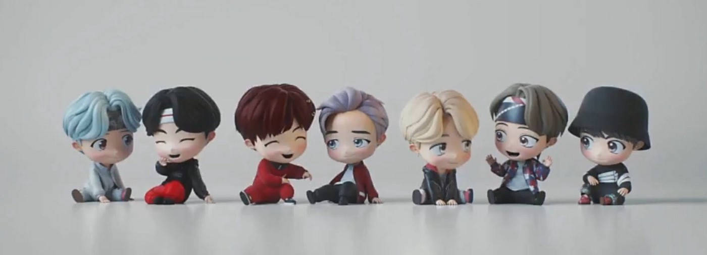 תהנו מהמראה הכיפי והחמוד ביותר של בובות Tiny Tan BTS! טפט